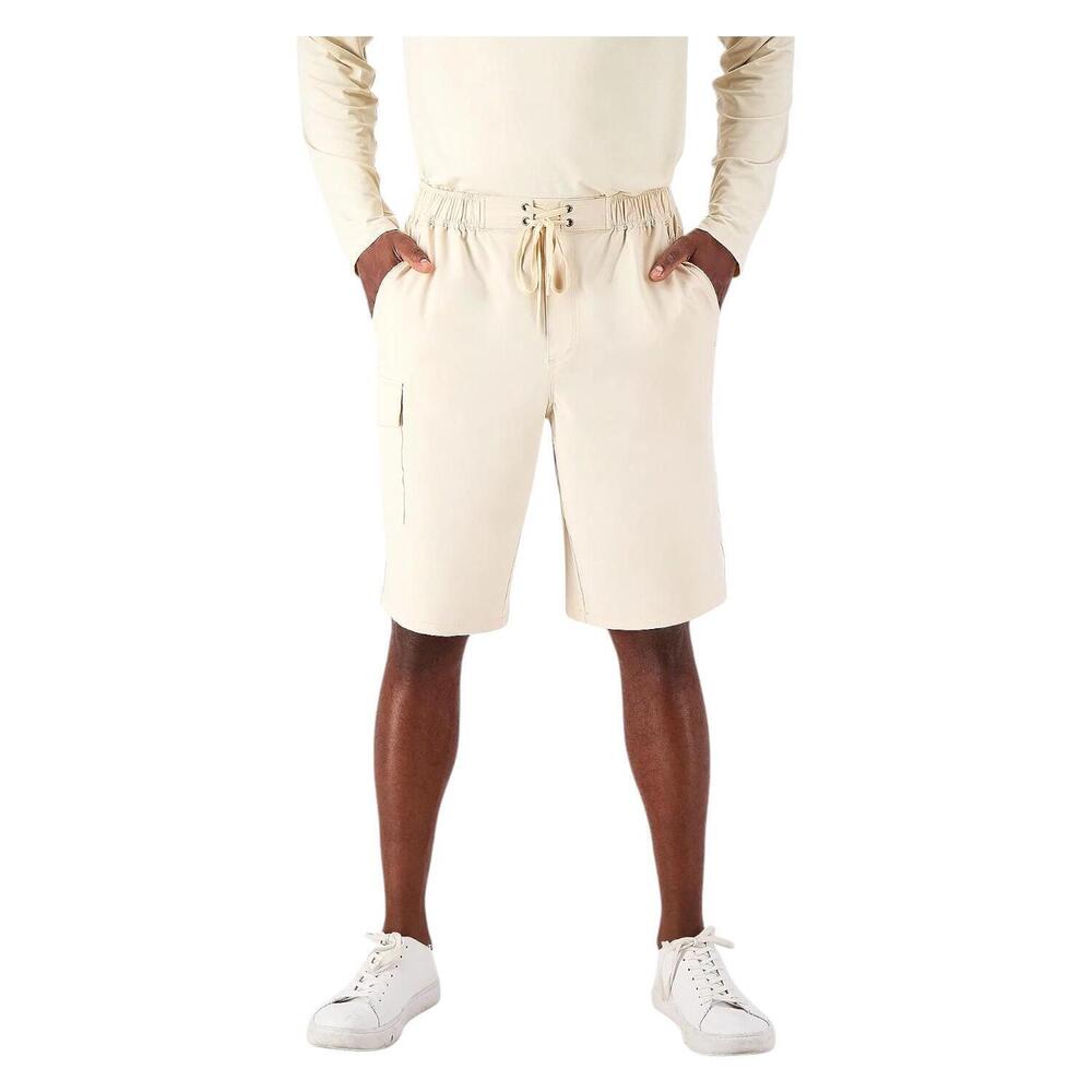 Zuda Men's Swim Utility Short with Cargo Pocket Sand - Regular